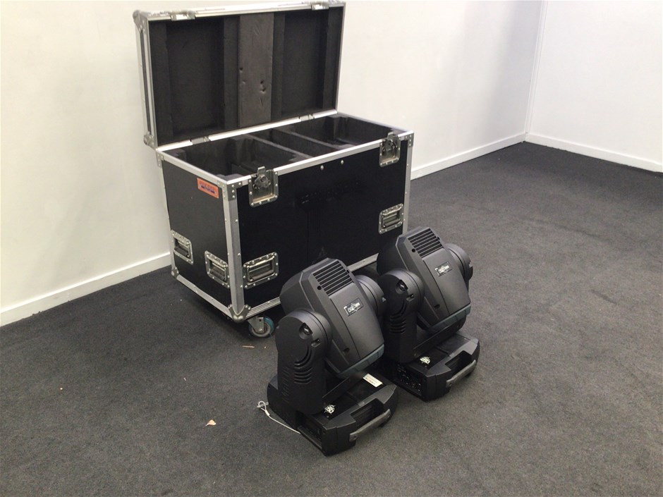 2 x Mechanical spotlights and storage bin Auction (0138-7040093 ...