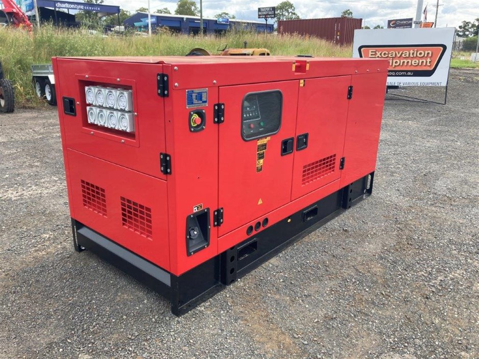 2022 Unused Silenced 110kVA Generator Auction (0001-7042201) | Grays ...