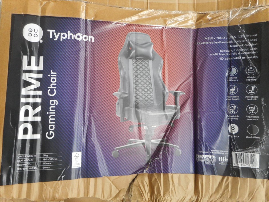 Typhoon Prime Gaming Chair, Typhoon PRO Gaming Chair Auction (0011