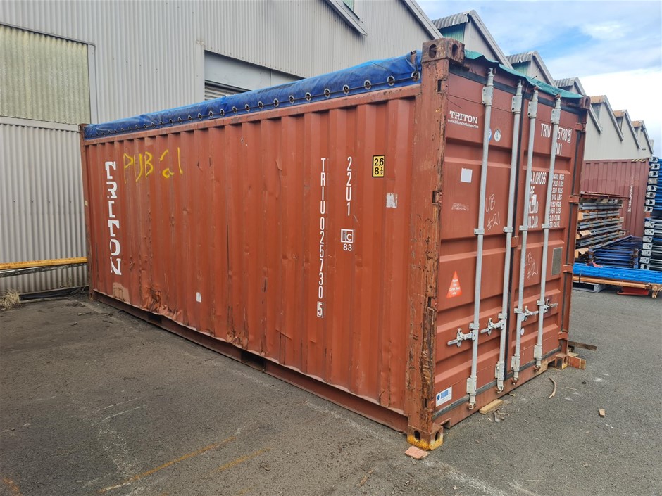 20ft Vinyl Top Shipping Container Auction (00095049981) Grays Australia