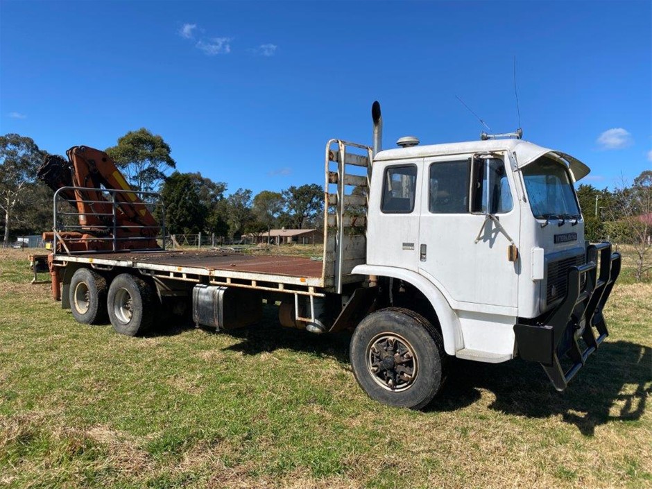 1988 International Acco 1950D 6x4 Table Top Crane Truck Auction (00015050049) Grays Australia