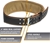 HARBINGER Padded Leather Contoured Weightlifting Belt with Suede Lining and