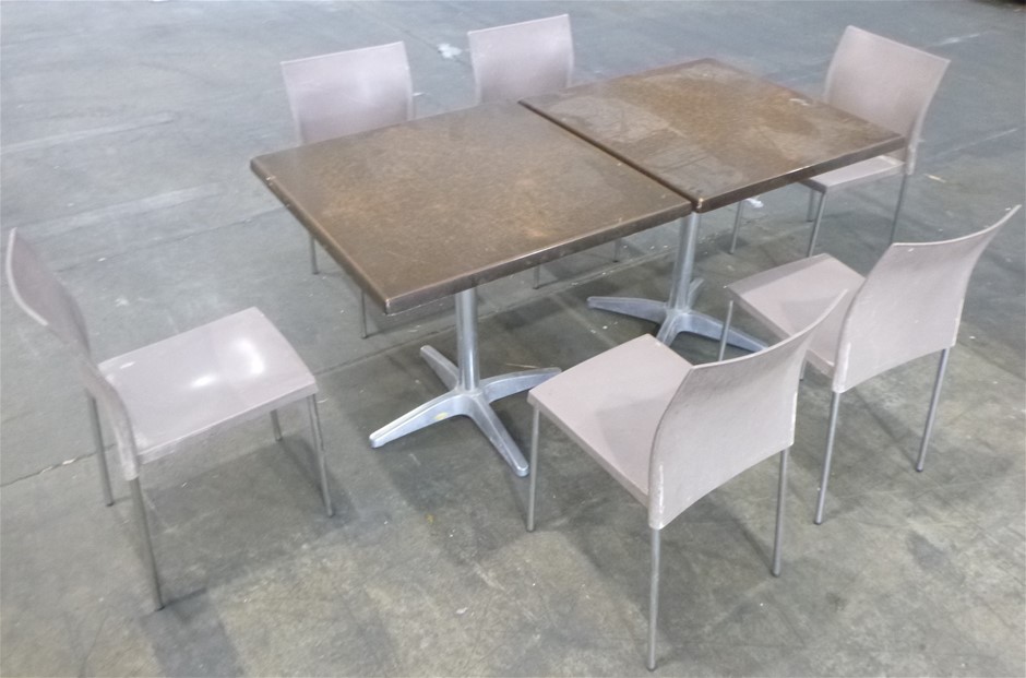Bulk Pallet Of Assorted Restaurant Style Tables & Chairs Auction (0009