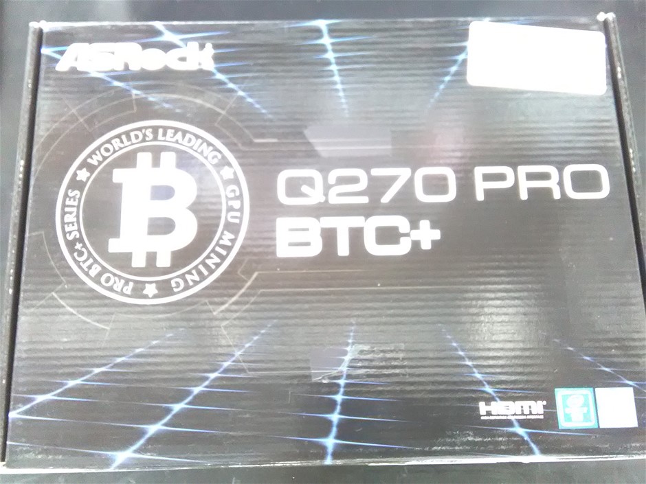 Asrock Q270 Pro BTC + (294576-79) Auction (0001-2186541) | Grays Australia