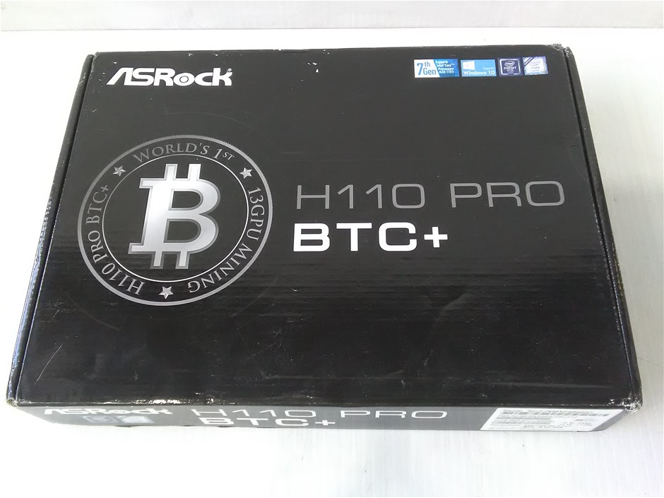 ASRock H110 BTC Pro Mining Motherboard Auction (0007-2186538) | Grays ...