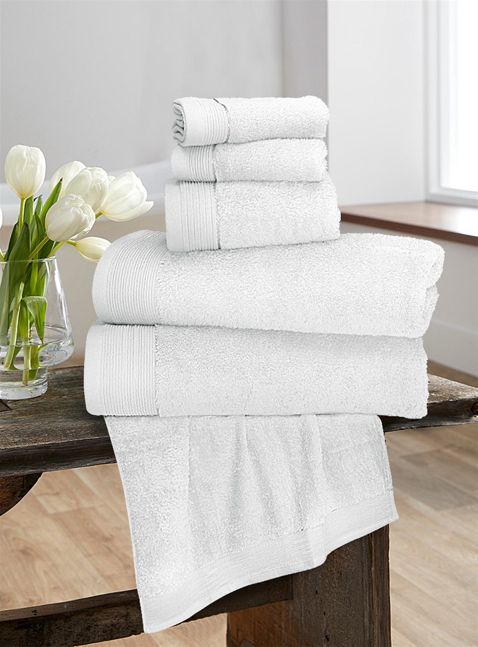 6 Pieces Pure Egyptian Cotton Towel Set 