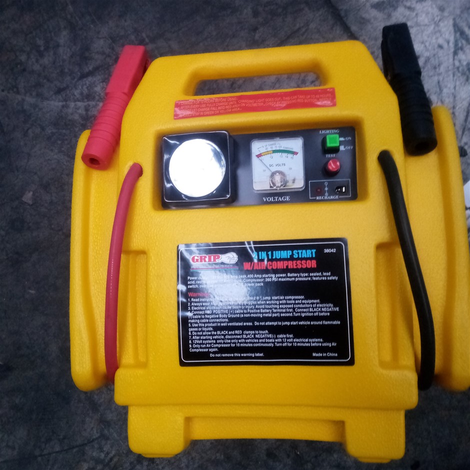 2 in 1 Jump Start With Air Compressor Auction (00273023275) Grays
