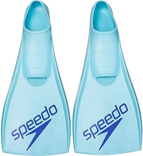 SPEEDO Long Blade FIN Mint/Blue, S, Mens 5-6, Womens 6-7. NB: Has Been Used