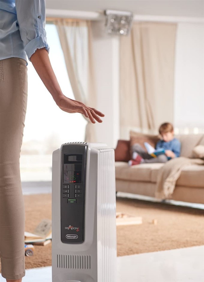 DE'LONGHI Dragon 4, Portable Oil Column Heater, 2400W, White (TRD42400ET).  Auction | GraysOnline Australia