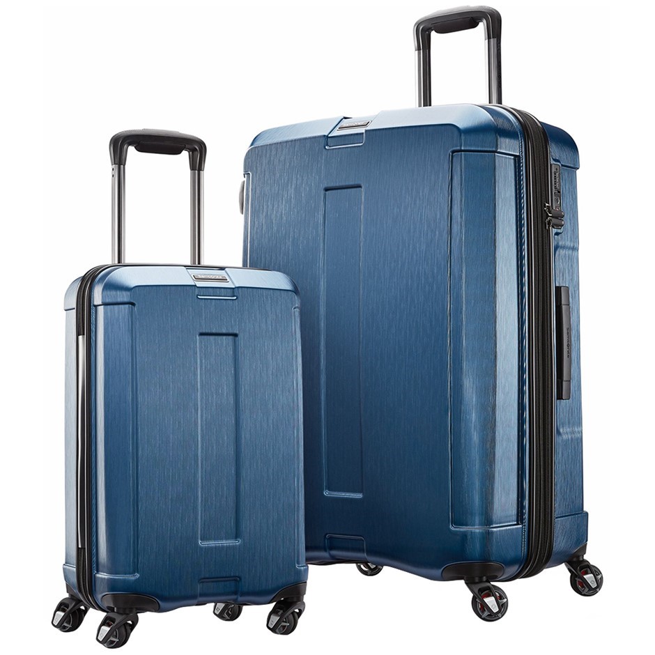 SAMSONITE 2pc Carbon Elite 2.0 Hardside Luggage, Blue, 55.9 x 35.6 x 22.9cm