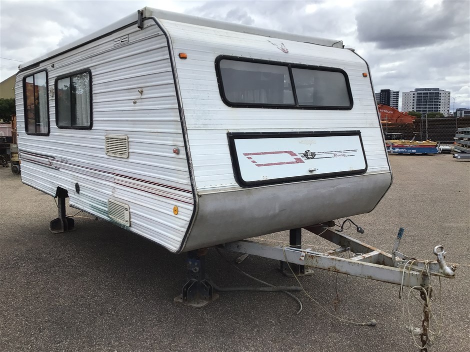 Fabricated Stand Mounted Caravan Auction (00047047646) Grays Australia