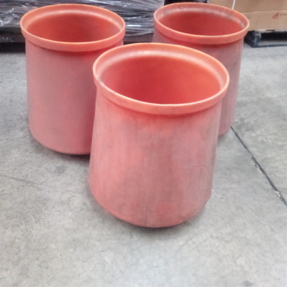 Plastic cement mixer Bowls Qty of 3 Auction (00123023512) Grays