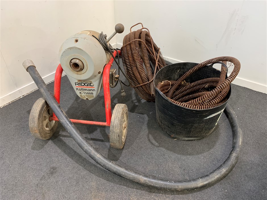 K1500B Ridgid Kollmann Drain & Sewer Sectional Machine Auction (0005