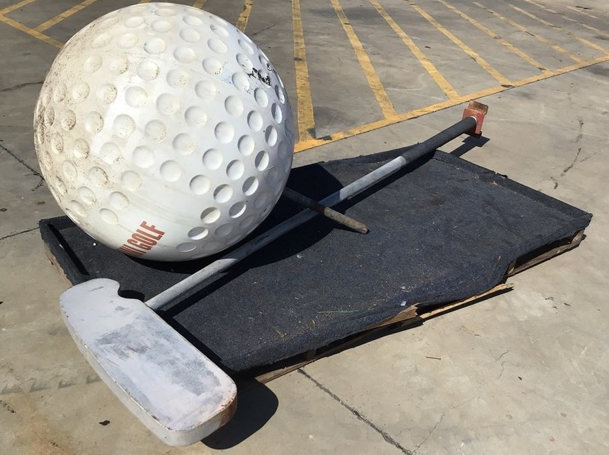 Large Plastic Golf Ball Sign Auction (00998016150) Grays Australia