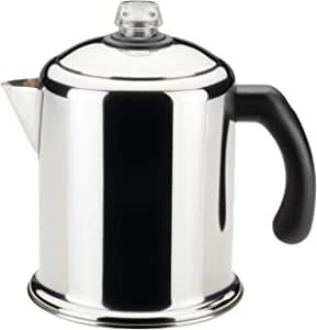FARBERWARE Classic Stainless Steel Yosemite 8-Cup Coffee Percolator.