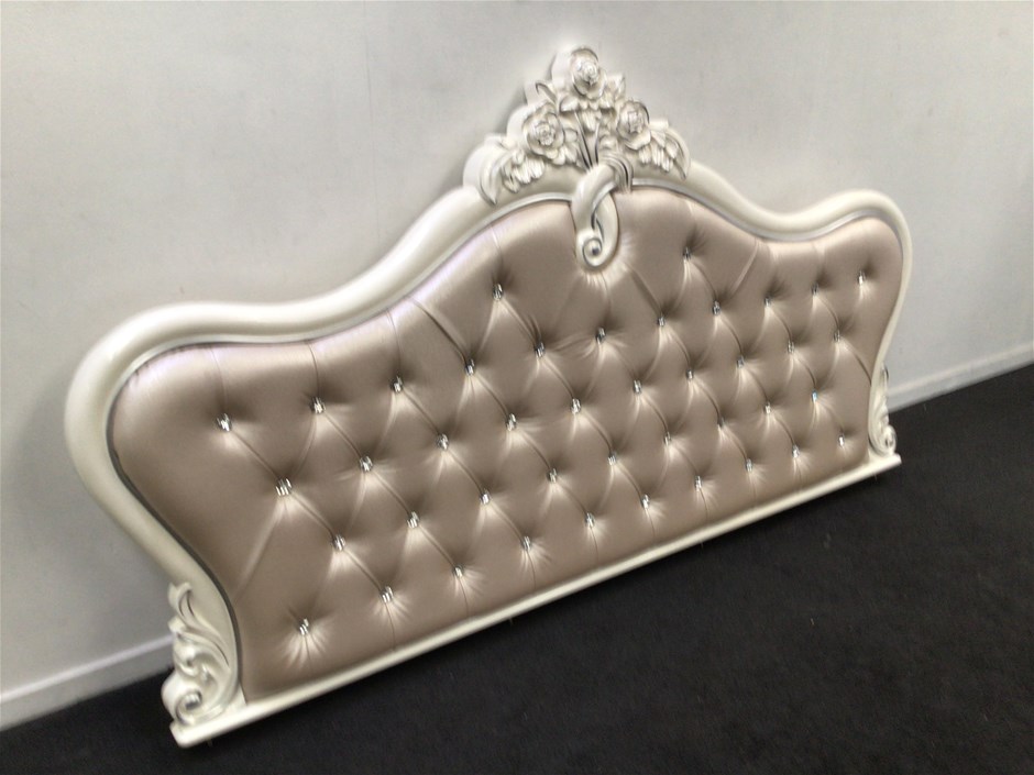 Ornate French Style King Size Bed Head Auction (00097042607) Grays