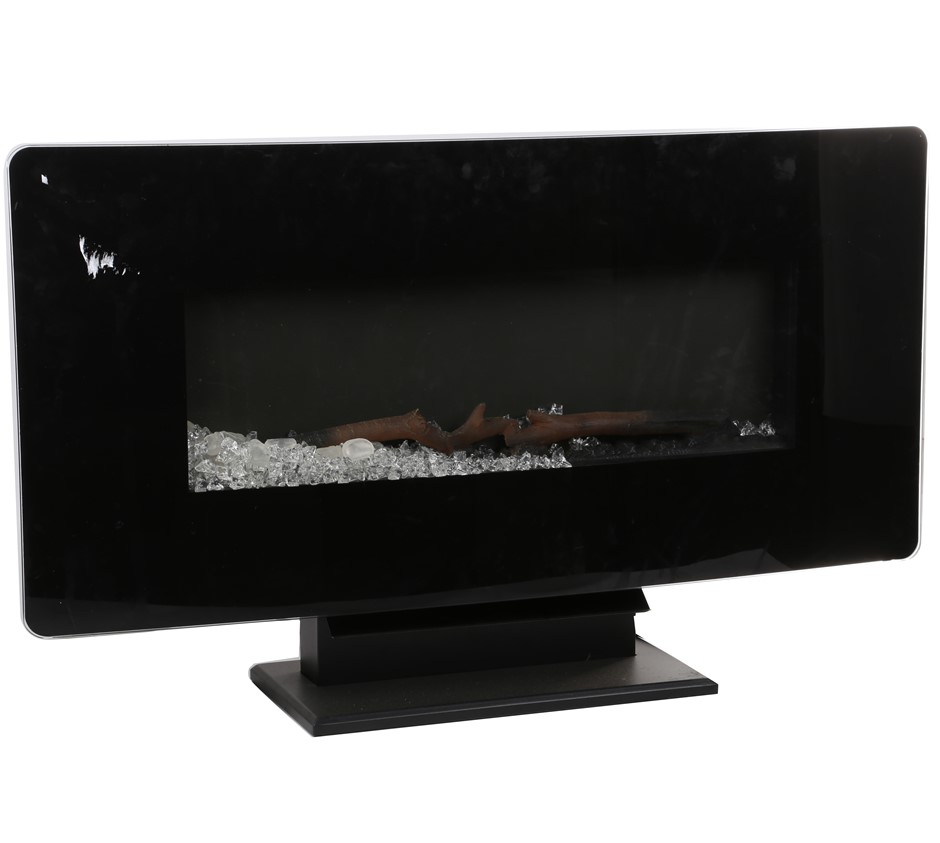MUSKOKA Curved Wall Mount Electric Fireplace 88cm c/w LED Flame Effect