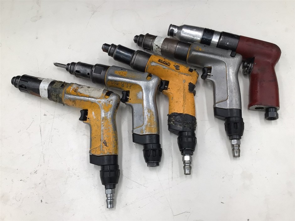 Unreserved 10 x Assorted Pneumatic Pistol Grip Tools