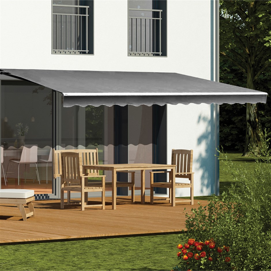 Motorised Outdoor Folding Arm Awning Ret