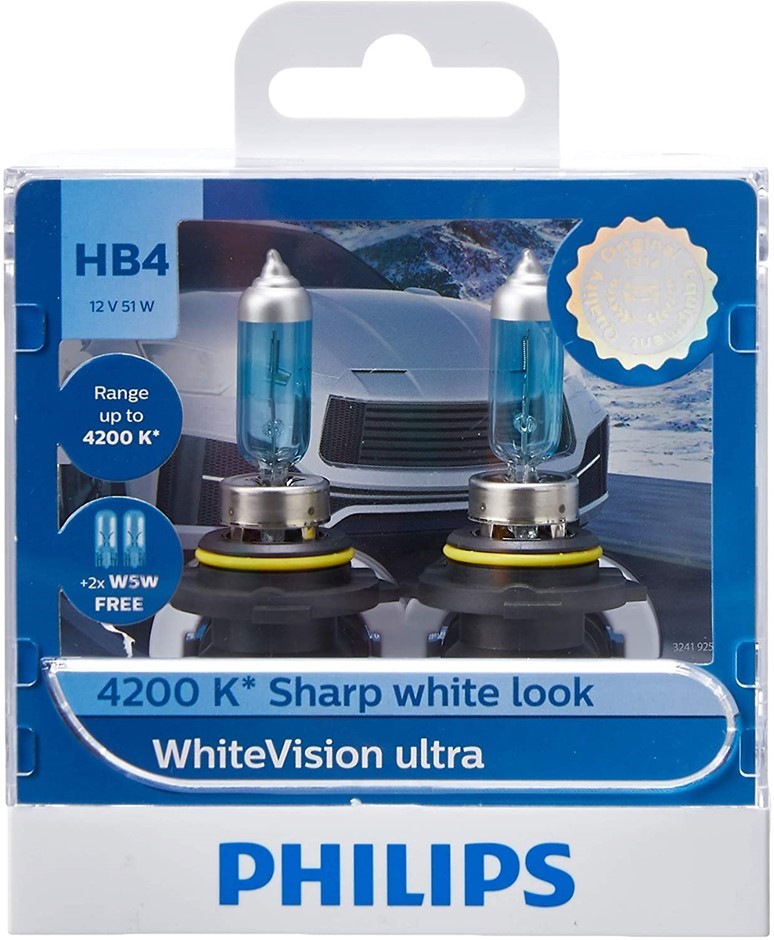Philips H7 White Vision Ultra Globe Set
