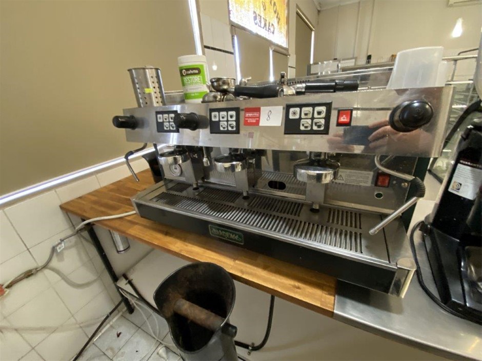 DIADEMA 3 group espresso coffee machine Model 3GVEL S/N 01 Auction