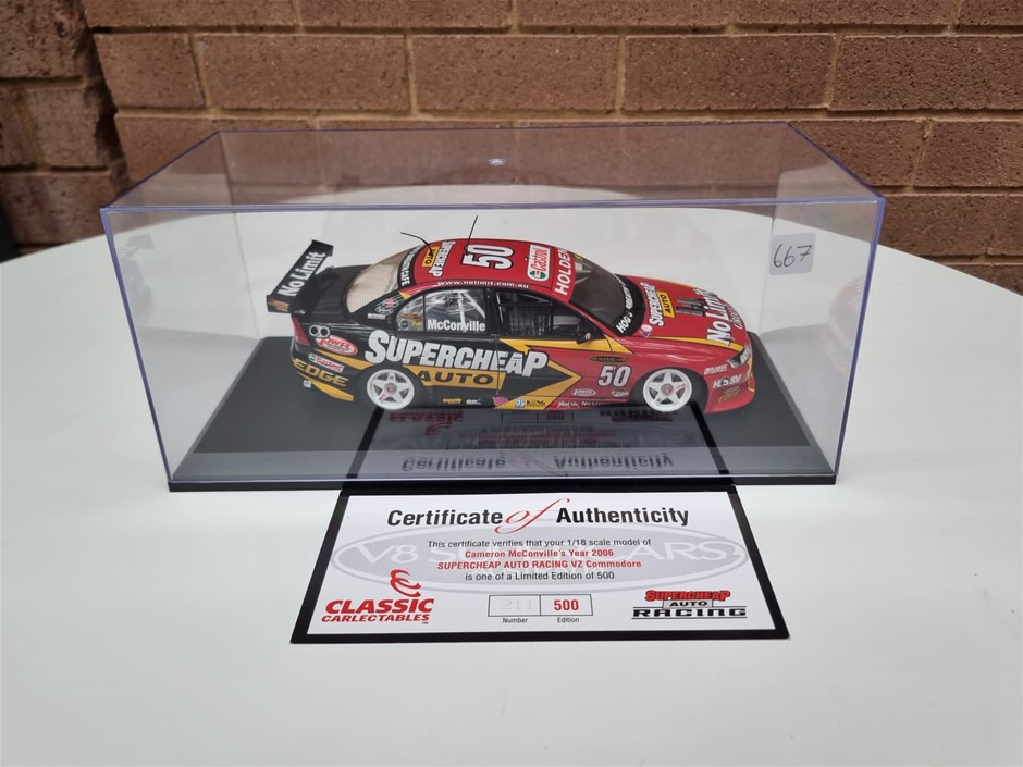 C.McConville '06 Supercheap Auto Racing Holden VZ 50 1/18 Scale Model