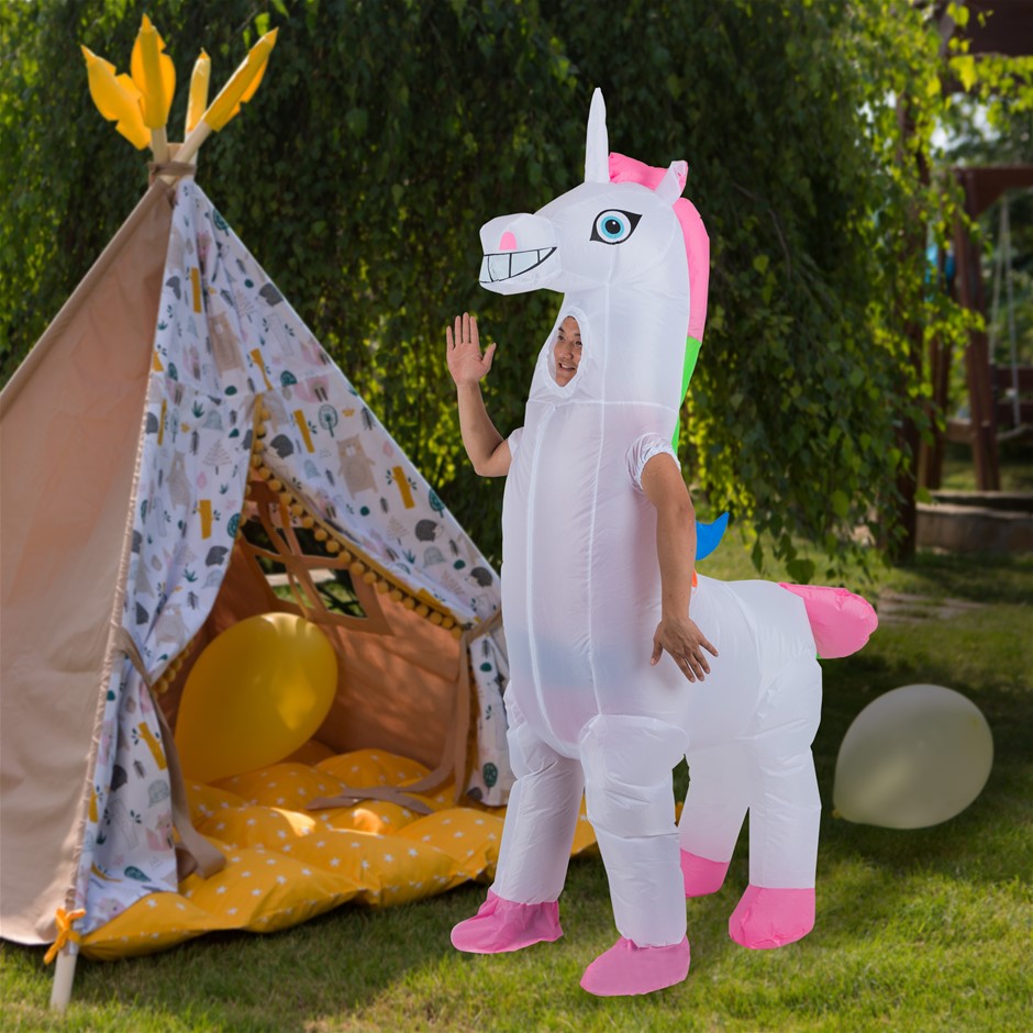 Inflatable unicorn shop fancy dress