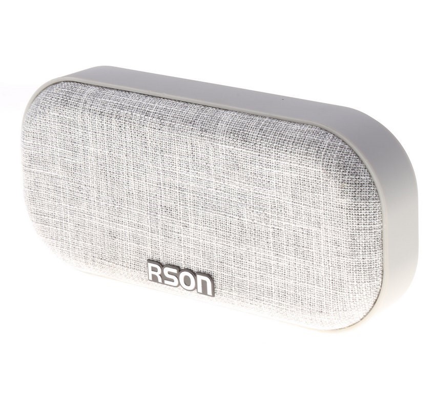 RSON Bluetooth Wireless Speaker Output 3W, Oval Shaped 190 x 90mm Grey Fabr