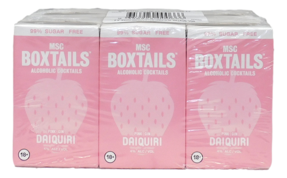 MSC Boxtails Pink Gin Daiquiri Alcoholic Cocktail (24x 250mL) Auction