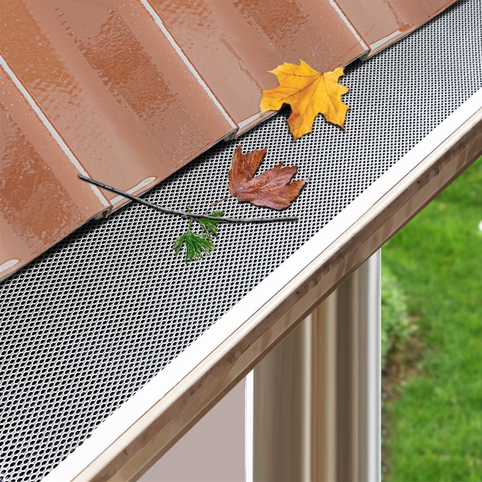 Gardeon 10m Gutter Guard Aluminium Leaf 