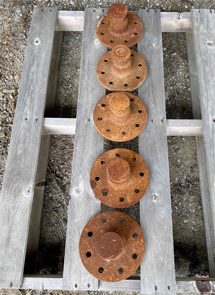 Qty 5 x 50mm Bolt In Semi Trailer King Pin's Auction (00057042535