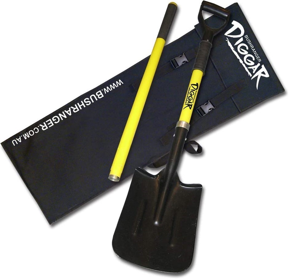 BUSHRANGE Diggar 3-Piece Shovel, Yellow/Black.