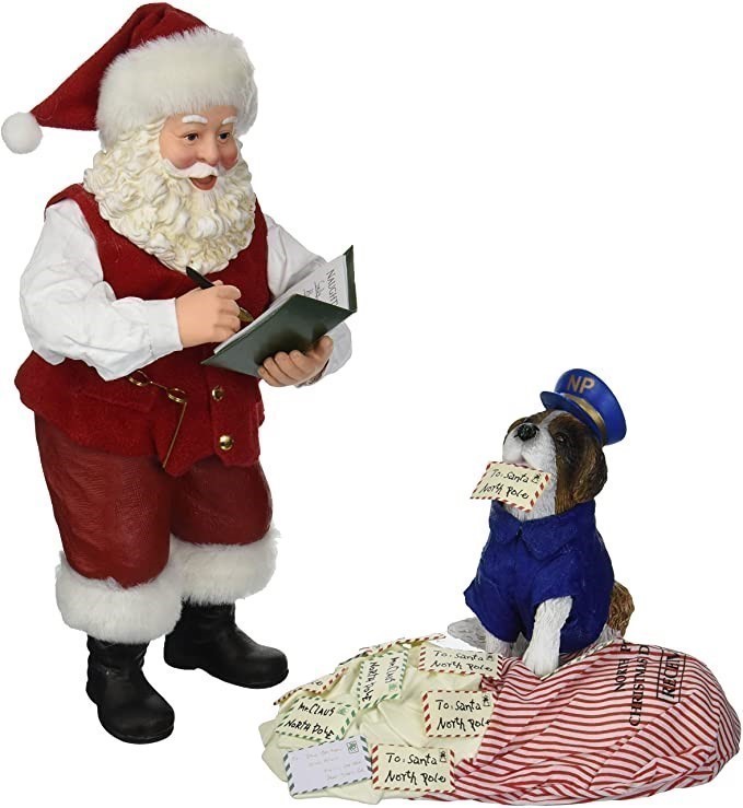 DEPARTMENT 56 Possible Dreams Santa Claus "Postal Inspector" Clothtique Fig