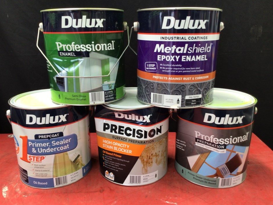 39 x Assorted 4 Litre Tins of Dulux Paint Auction (00053024239