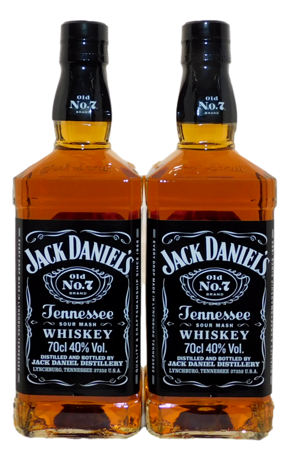 Jack Daniels Whisky no7 (2x 700mL), USA. Auction (001810719045