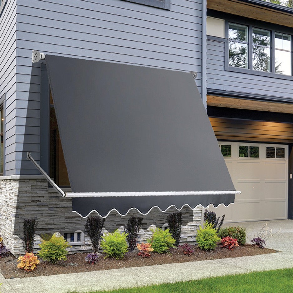 Retractable Fixed Pivot Arm Window Awnin