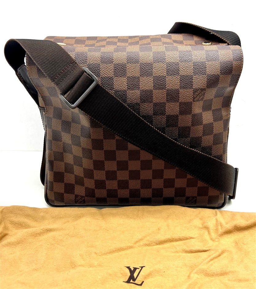 Louis Vuitton Naviglio Brown Damier Ebene Canvas Travel Bag Auction  (0042-2549921)