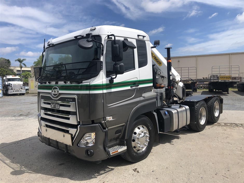 2021 UD Quon GW26460 6 x 4 Prime Mover Crane Truck Auction (00037041971) Grays Australia