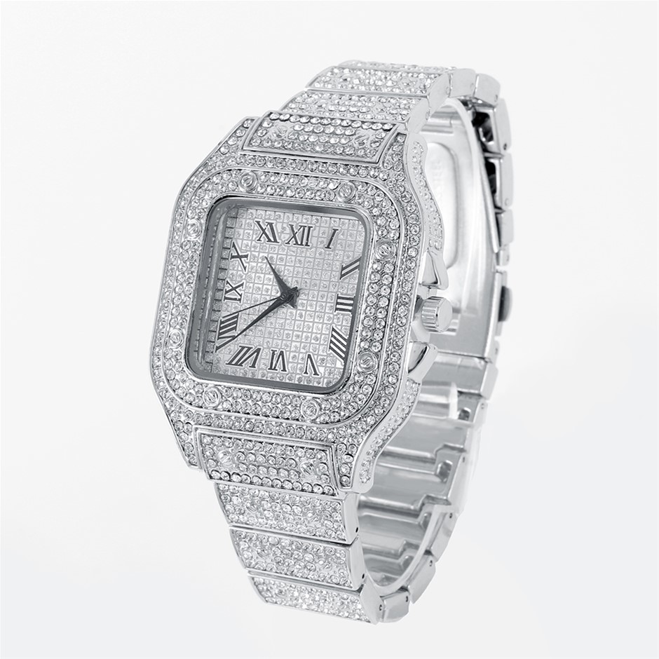 Silver Plated Luxury Watch