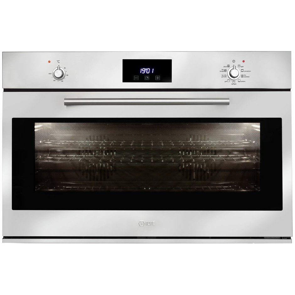 ILVE 90cm/102L Stainless Steel Electric Oven (900SKMPI) Auction (0003