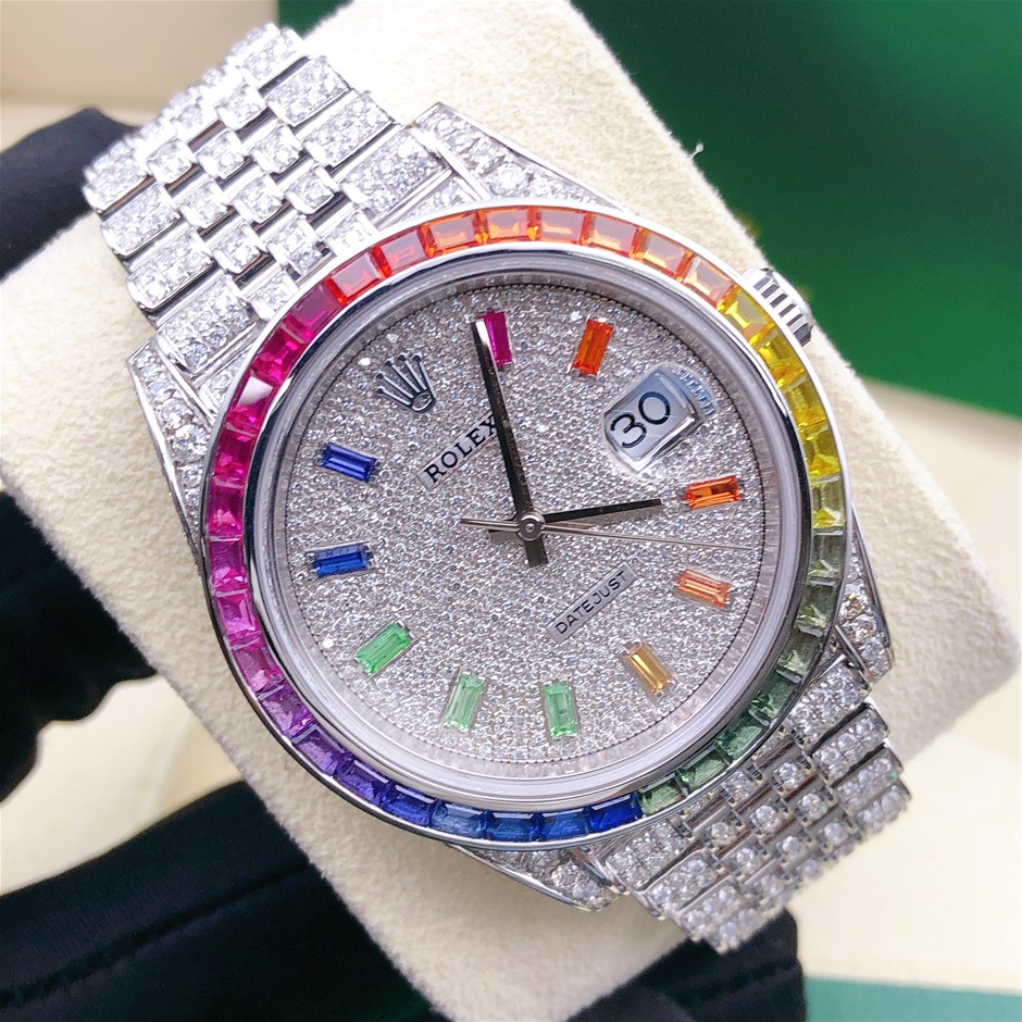 Si diamond clearance rolex