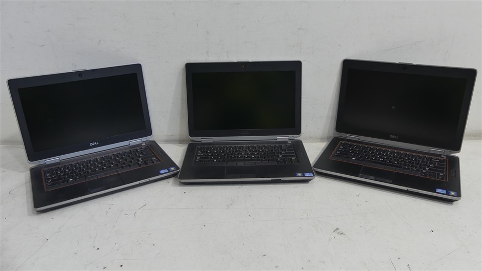 Lots of 3 x Dell Laptops Auction (00802550260) Grays Australia