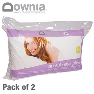 Downia Duck Feather Pillow with Casing -