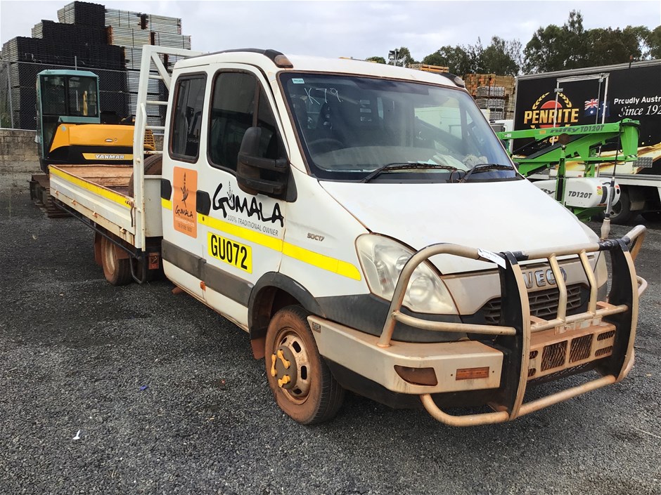 <p>2012 Iveco Daily Crew Cab Van E4 4 x 2 Tray Body Truck</p>