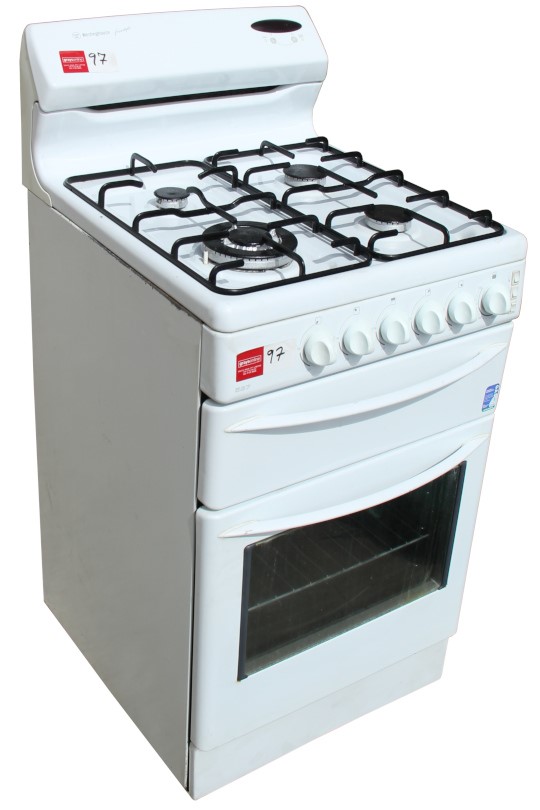 WESTINGHOUSE GAS FREESTYLE 540MM WIDE UPRIGHT FAN FORCED COOKER