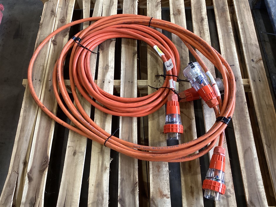 3 Phase Extension Cords, Qty x 2 Auction (00208016884) Grays Australia