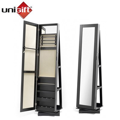 UniGift Black Rotating Jewellery Cabinet