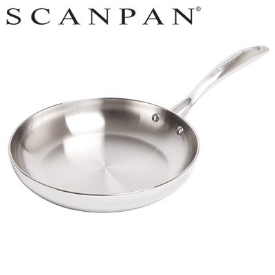 PAMPERED CHEF 8 Skillet Saute Fry Pan #2879 Stainless Steel