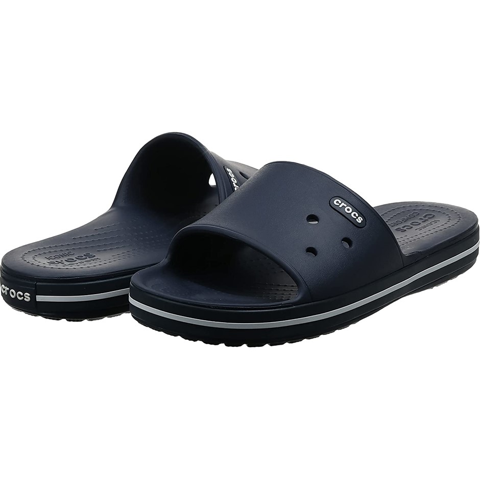 CROCS Crocband III Slide, M4W6 US/M3W4 UK, Navy/White, 205733. Buyers Note  Auction | GraysOnline Australia