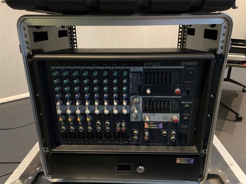 Yamaha powered mixer in road case Auction (01163024789) Grays Australia